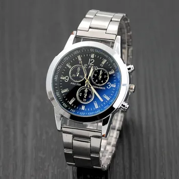 Мъжки модерен часовник с бял циферблат Часовник с метална каишка Мъжки часовник Мъжки кварцов часовник Мъжки часовник relojes hombre zegarek meski