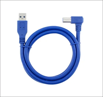 USB 3.0 A Конектор под прав ъгъл от 90 градуса USB3.0 Тип B Мъж Кабел AM/BM Високоскоростен кабел за принтер 0,3 м/0,6 м/1 м/1,8 м/3.м