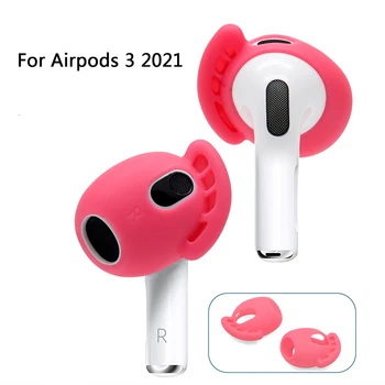 Силиконови Слушалки Калъф за Airpods 3 2021 Анти-изгубен Върха на Ухото на Ухото на Куката Cover Капаци за Apple Airpods 3 Аксесоари за слушалки