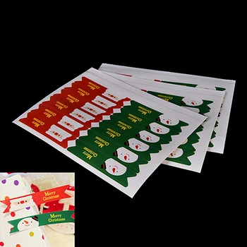 36 бр./компл. Сладък Дядо Коледа/снежен човек Печат на Стикер на Коледно парти пакет за печене, хартиени етикети етикети с подарък за Коледа