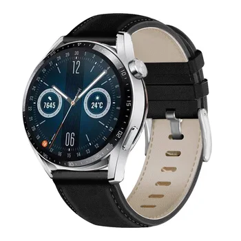 За Huawei GT3 46 мм, 22 мм и каишка от Каучук за часа Huawei Watch 3 pro Кожена каишка за huawei Watch GT 2/2pro Гривна с каишка Wacth