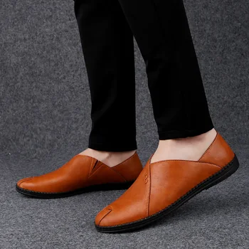 Мъжки бизнес обувки през лятото мъжки английска сватба ежедневни обувки, дишаща тънка модни мъжки обувки лесна и универсална мода