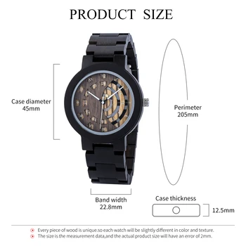 Мъжки часовник Нов Дизайн на Дървени Кварцов Ръчен часовник BOBO BIRD Топ Модни Кожени Часовници с Уникален Циферблат Отличен подарък кутия Мъжки часовник