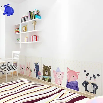 3D Стена, Залепена на Карикатура на Детска Стая на Тапети Водоустойчив Спалня Мек Фон на Стените на Детска Градина Катастрофа Стени Пола