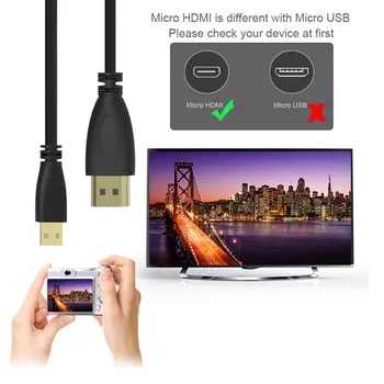 1 М Micro USB КЪМ HDMI 1080p жилен Кабел TV AV Адаптер за Мобилни Телефони, Таблети HDTV
