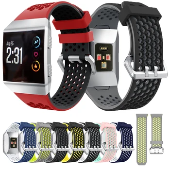 Мек Силиконов Маншет За Спортни Часа Взаимозаменяеми Каишка За Часовник, който е Съвместим с гривната Fitbit Ionic Smart Watch Band