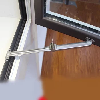 Телескопична ветрозащитная стълб от неръждаема стомана ограничител на прозореца регулатор на ъгъла на ластовица фиксирана разтегателна разчита Аксесоари за врати и прозорци